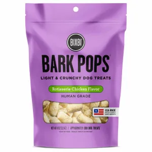 12% OFF: Bixbi Bark Pops Rotisserie Chicken Flavour Light & Crunchy Training Dog Treats 4oz