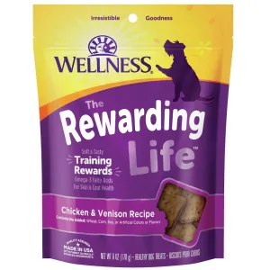 20% OFF: Wellness Rewarding Life (WellBites) Chicken & Venison Recipe Grain Free Dog Treats 6oz