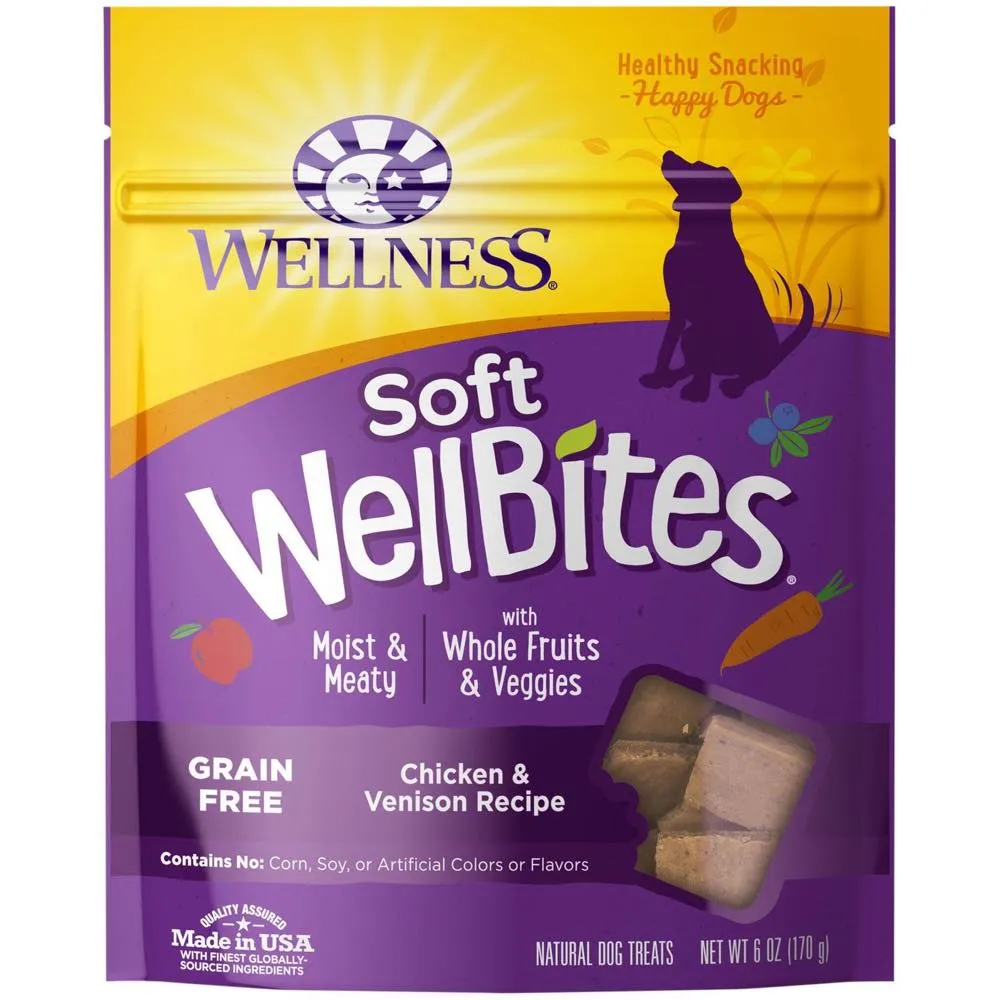 20% OFF: Wellness Rewarding Life (WellBites) Chicken & Venison Recipe Grain Free Dog Treats 6oz