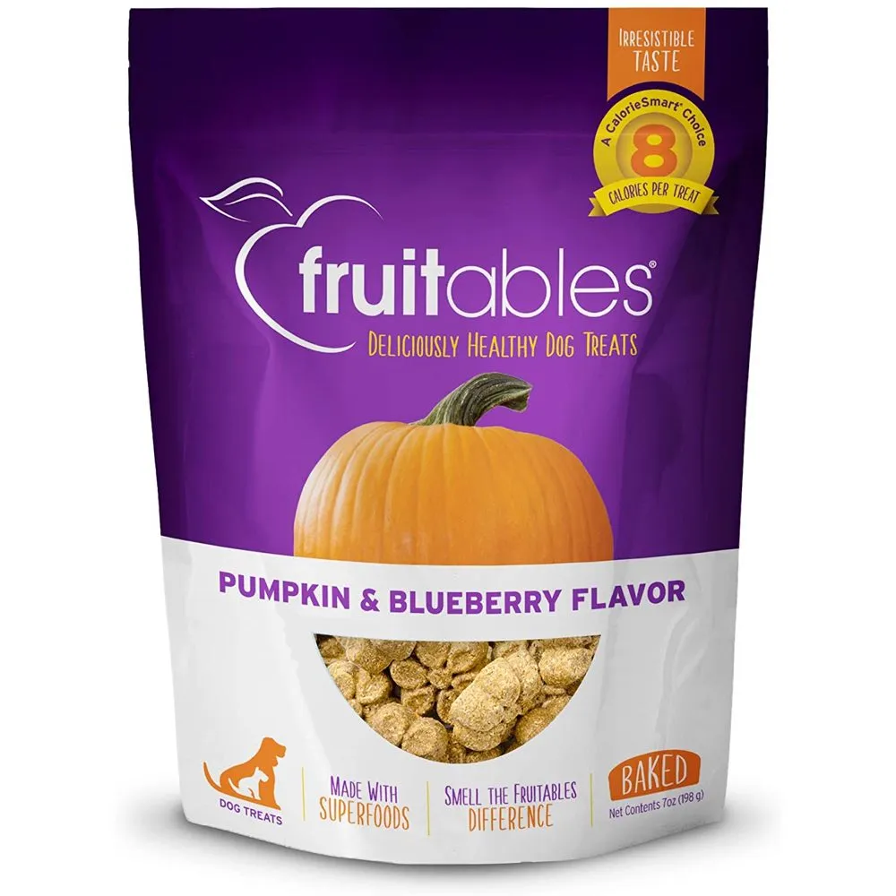 $4 OFF: Fruitables Pumpkin & Blueberry Dog Treats 7oz