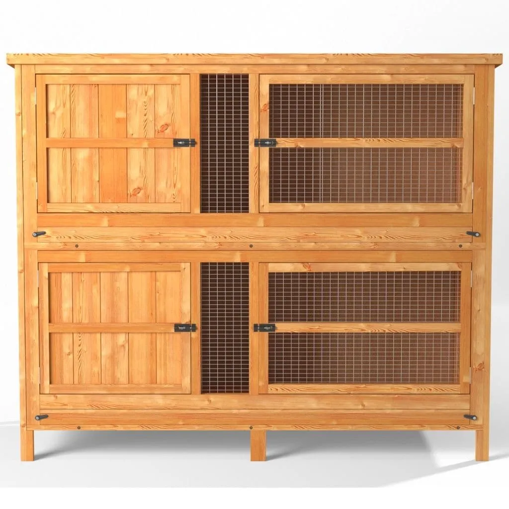 4ft Chartwell 2 Tier Guinea Pig Hutch for keeping your Pets separate