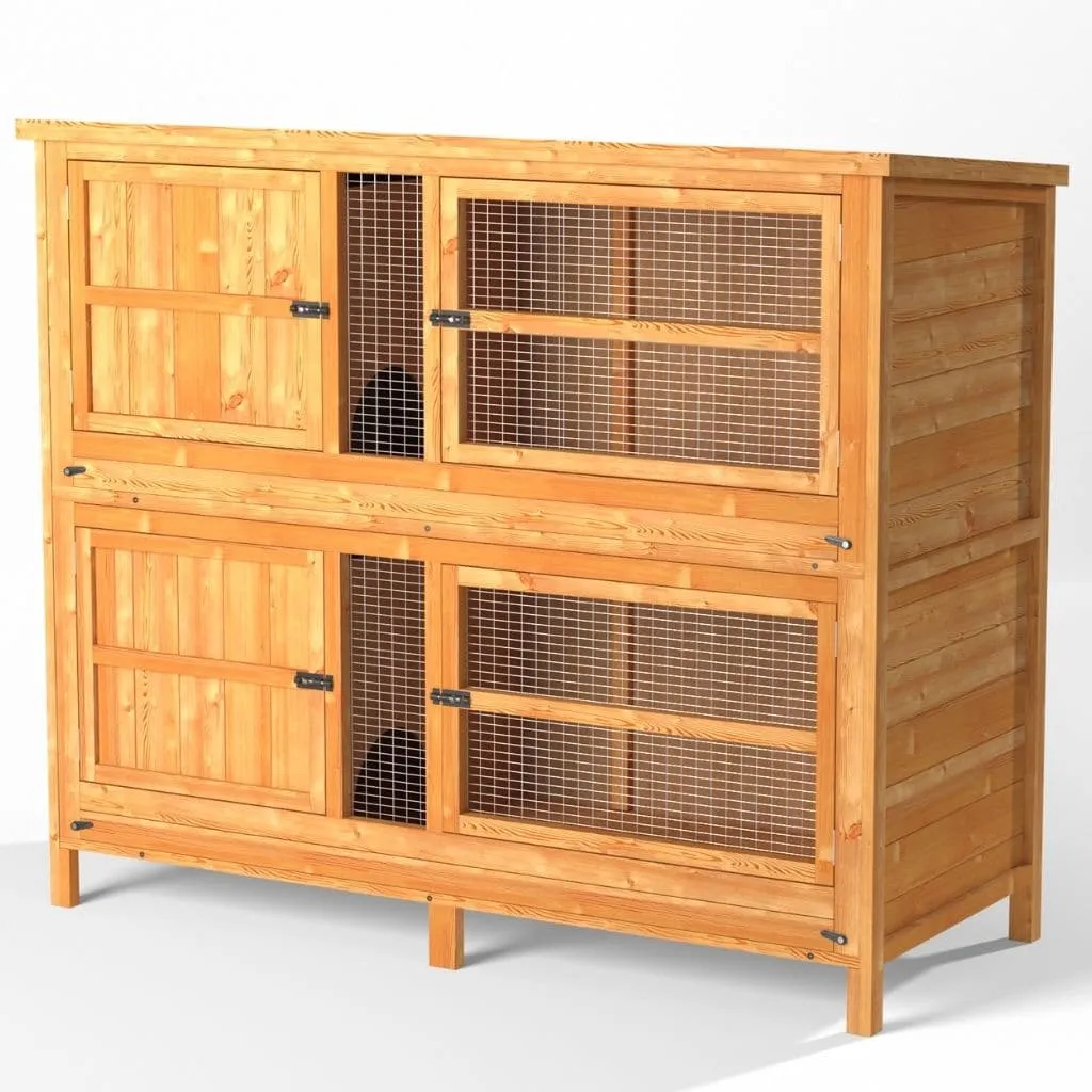 4ft Chartwell 2 Tier Guinea Pig Hutch for keeping your Pets separate