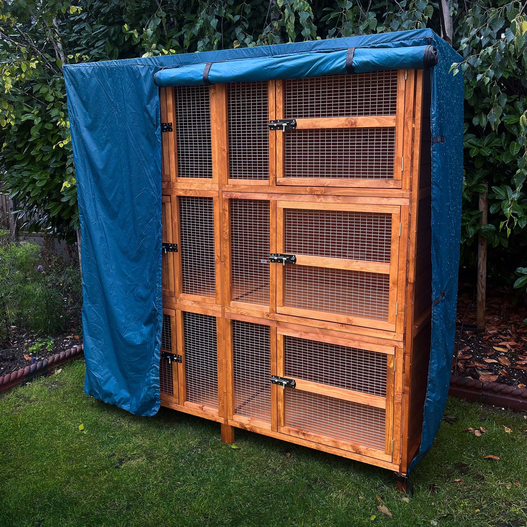 4ft Chartwell Triple Guinea Pig Hutch Cover | Protect Your Hutch From The Weather With Day Dry™ Rain Covers