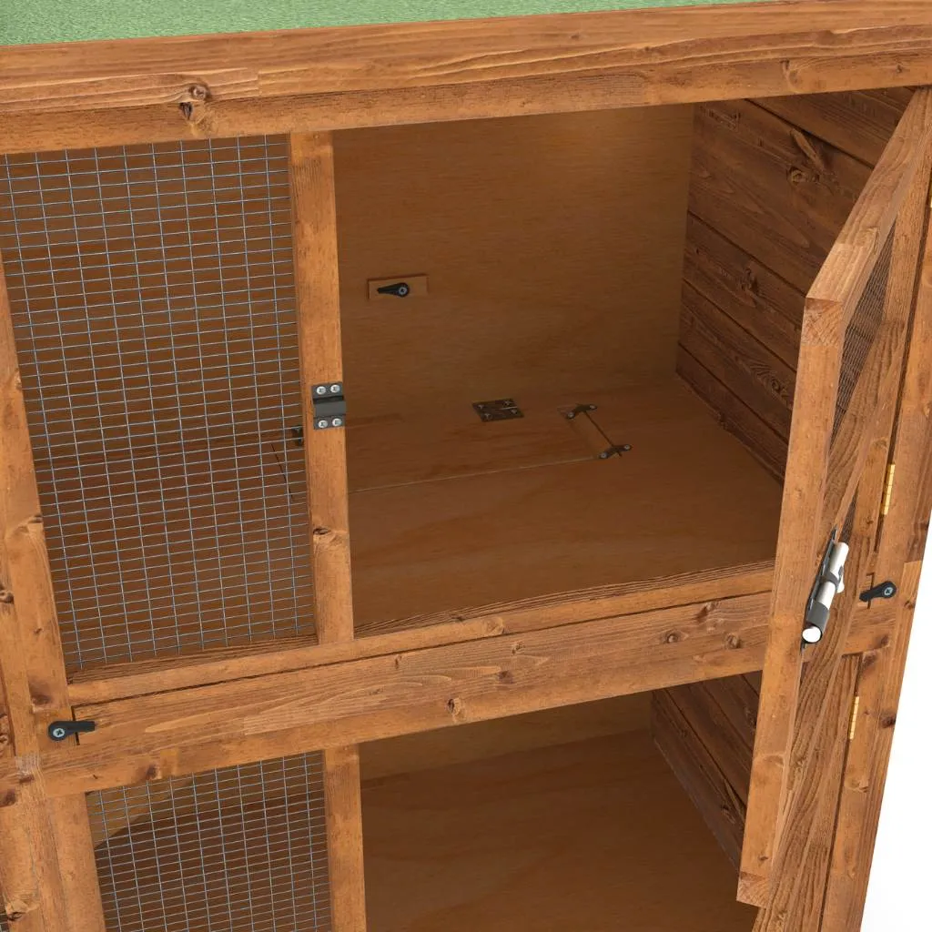 6ft Chartwell Double Rabbit Hutch | Huge Living & Playing Area