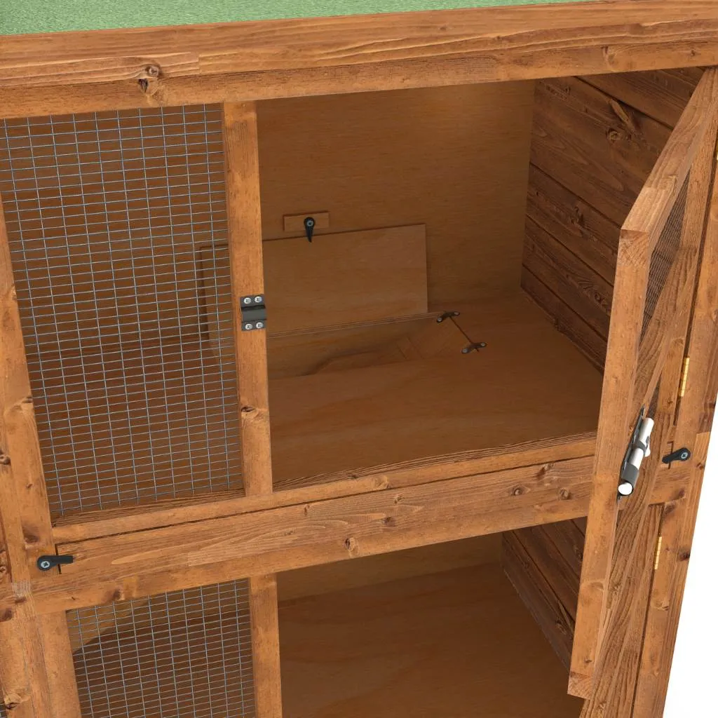 6ft Chartwell Double Rabbit Hutch | Huge Living & Playing Area