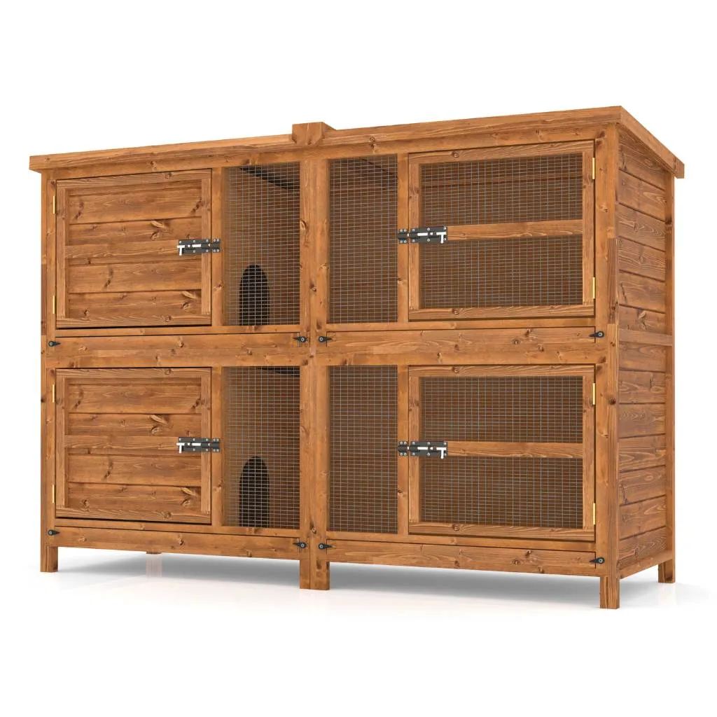 6ft Chartwell Two-Tier Guinea Pig Hutch | Keep Your Pets Separate With Two Luxurious Layers