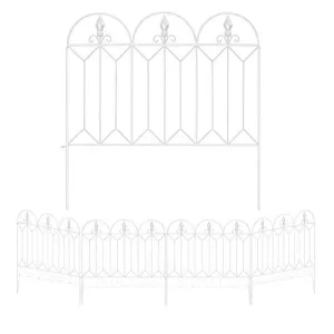 Amagabeli Garden Fence 24inx10ft Outdoor Decorative Fencing Landscape Fencing Border Fences ET328