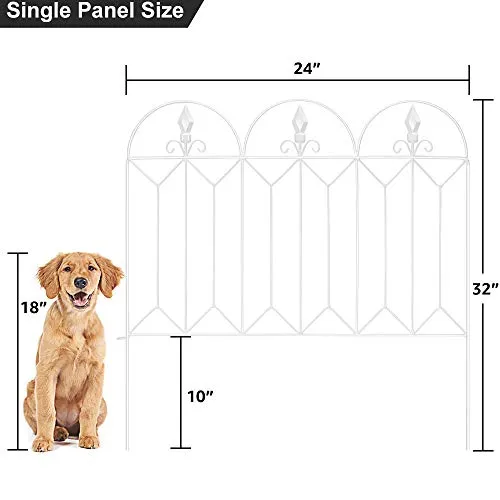 Amagabeli Garden Fence 24inx10ft Outdoor Decorative Fencing Landscape Fencing Border Fences ET328