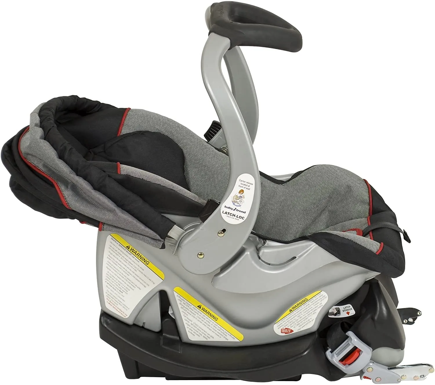 Baby Trend Flex-loc Infant Car Seat Millennium: It is designed with a five-point safety harness so your little one will remain safe and secure in this toddler car seat - CS31773