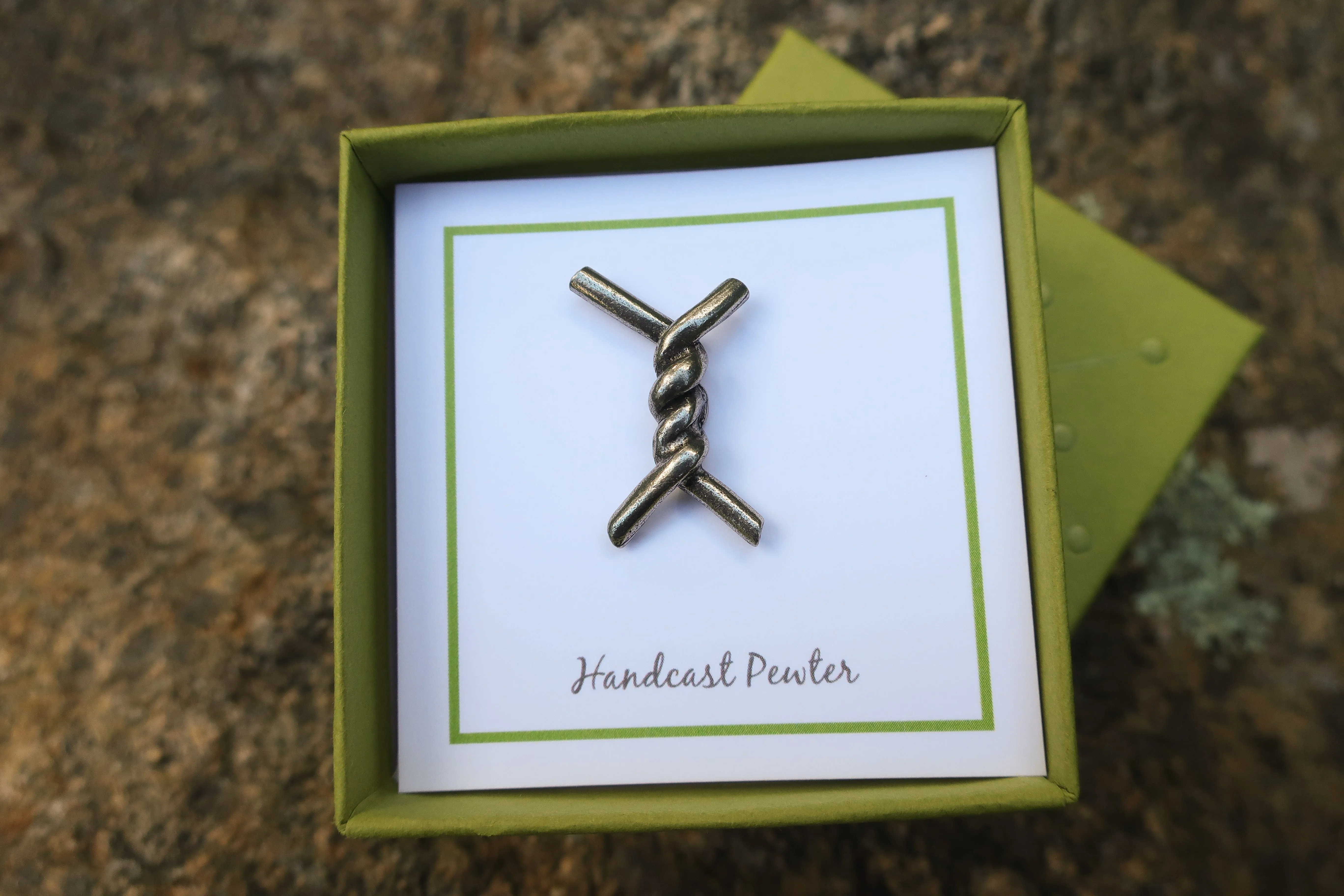 Barbed Wire Lapel Pin