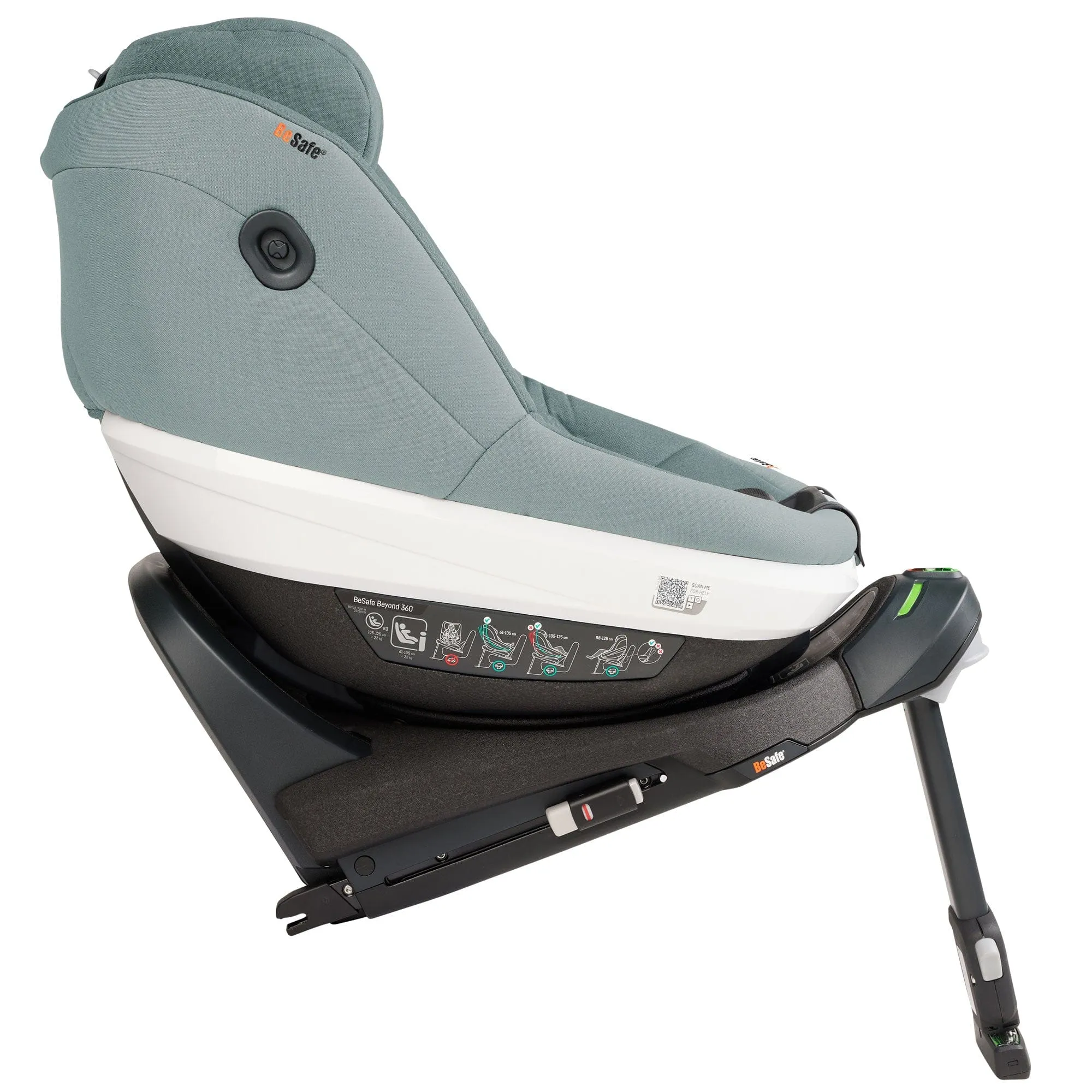 BeSafe Beyond 360 Car Seat & Base in Sea Green Melange