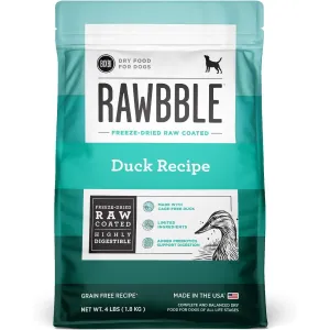 Bixbi Pet Rawbble Duck Dry Dog  Food 4lb