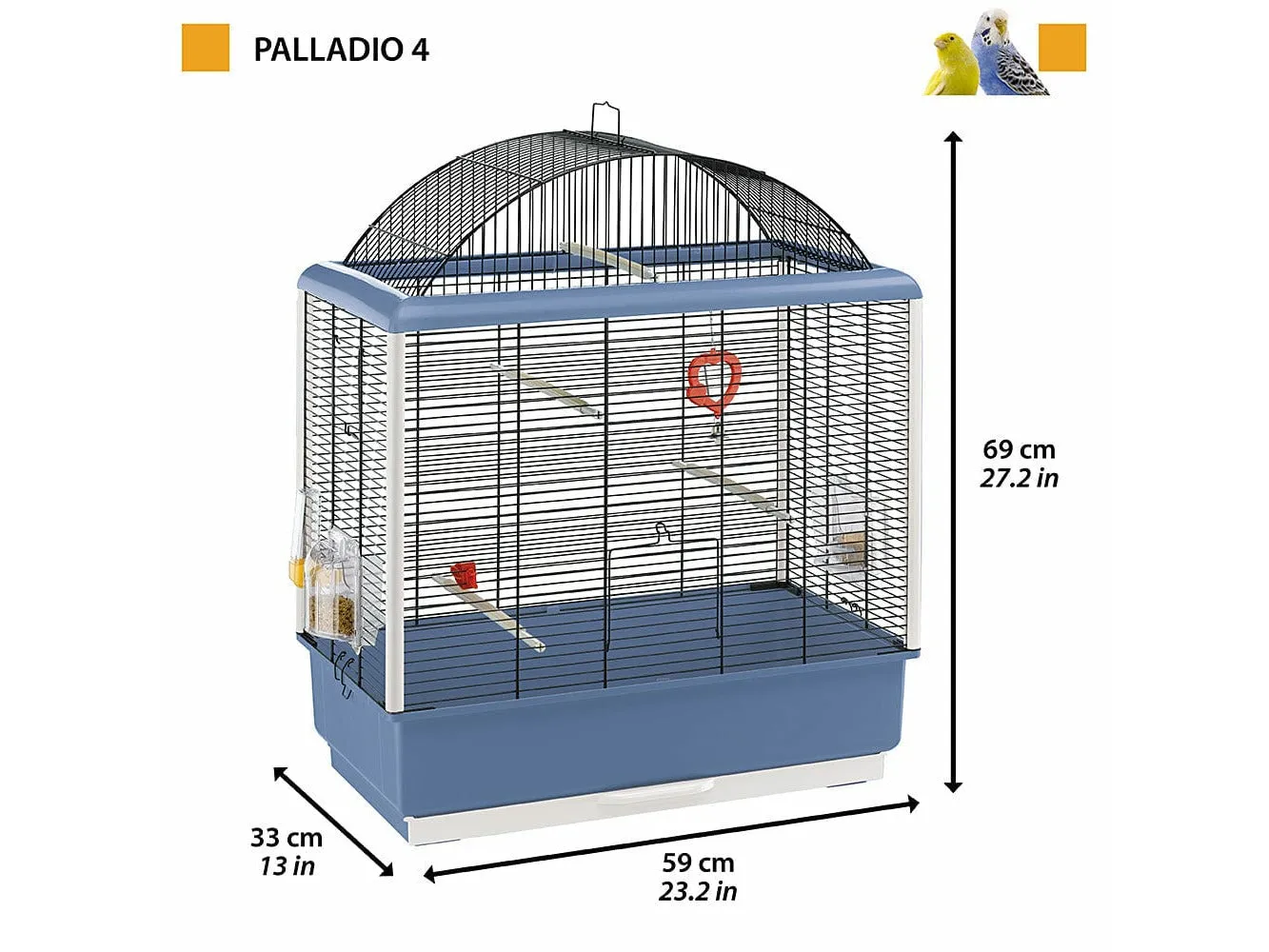 Cage Palladio 4 Black