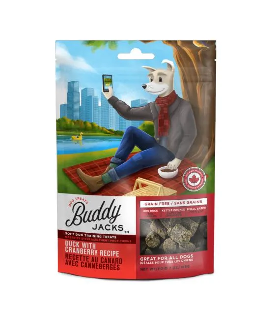 Canadian Jerky Buddy Jack's Duck with Cranberry Dog Treats 7oz