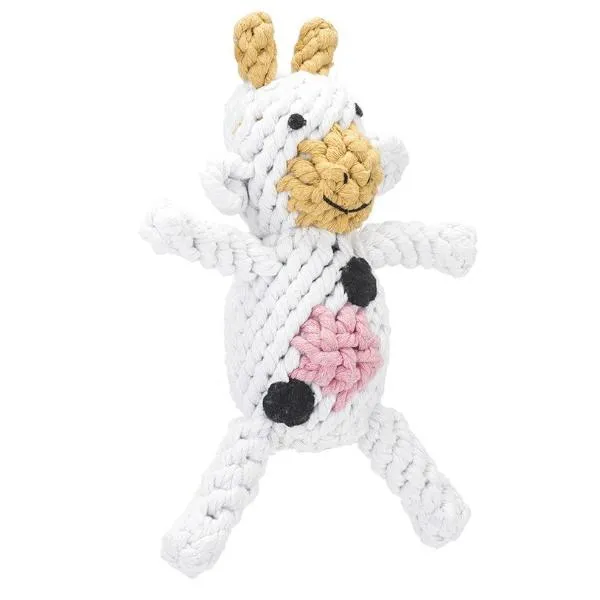 Claire the Cow Rope Dog Toy