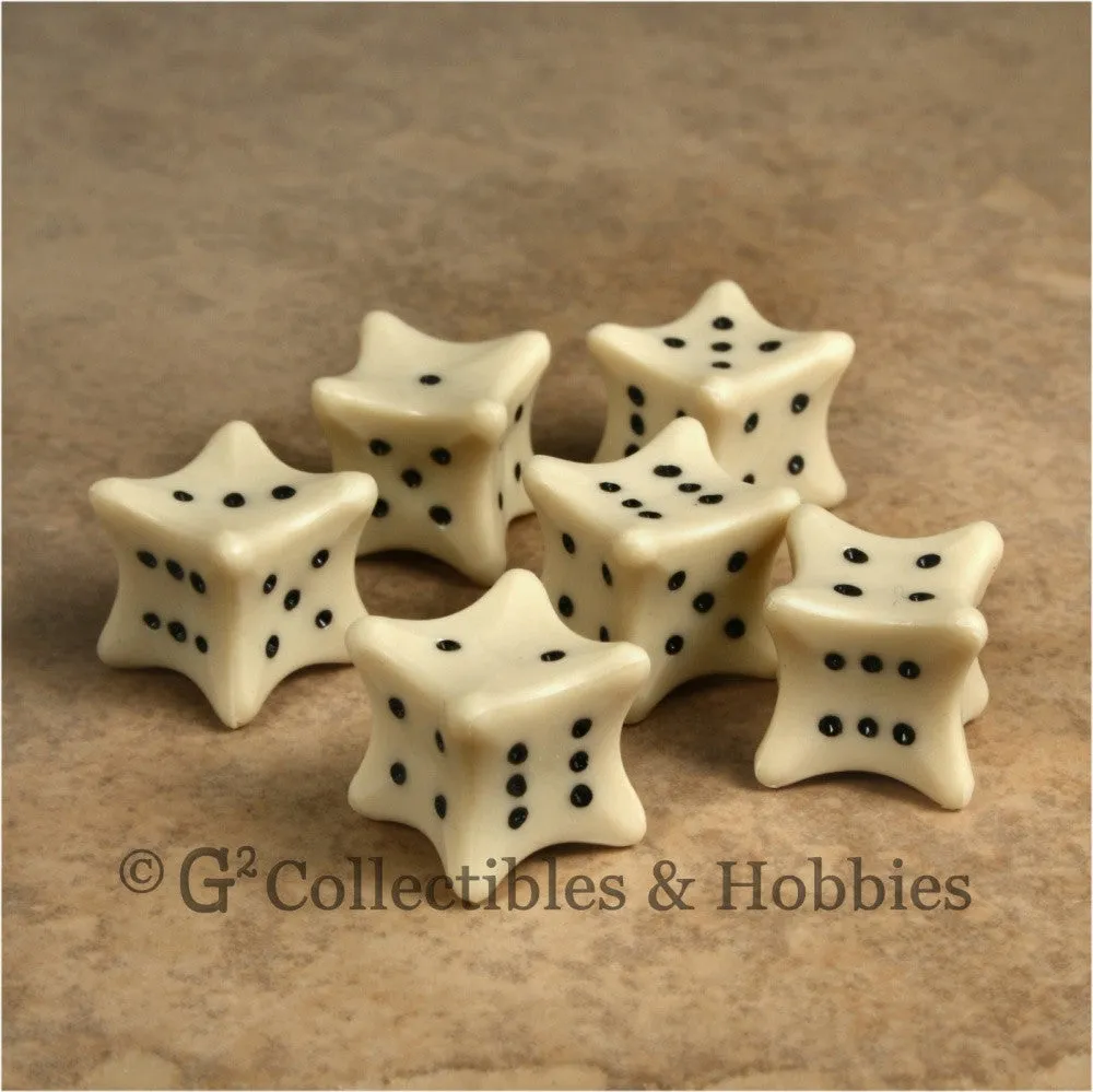 D6 6pc Dice Bones Set