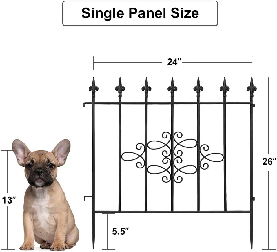 Decorative Garden Fence GFP008 Outdoor 27inx11ft Model Number ET080