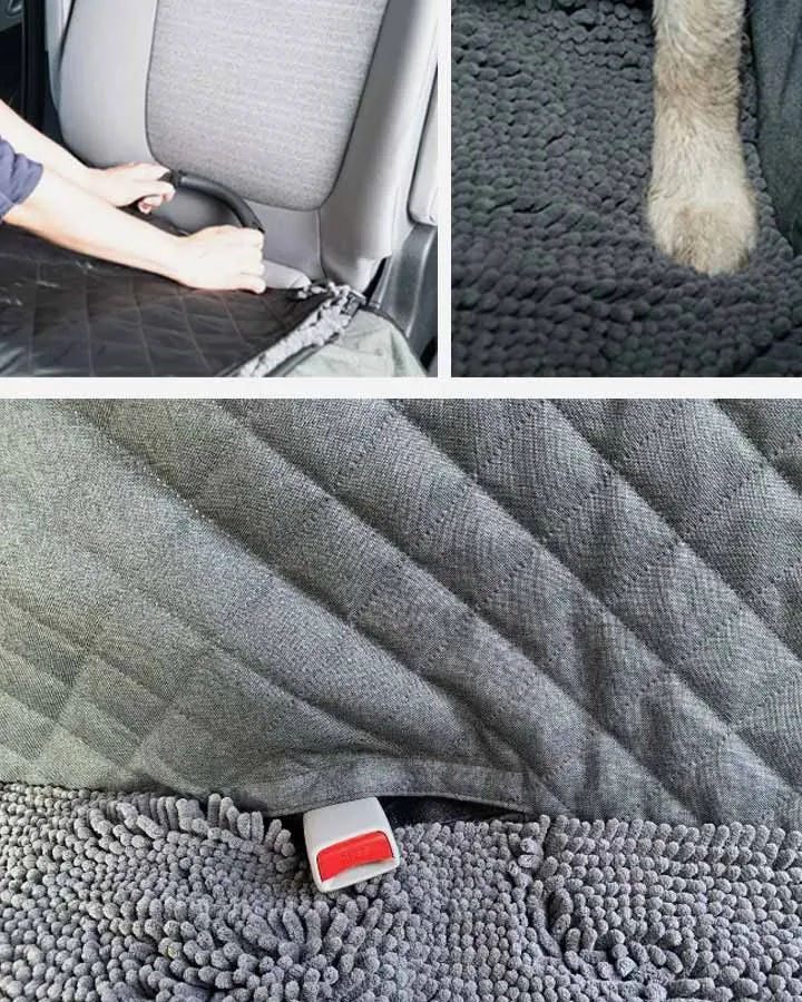 Dirty Dog 3-in-1 Seat Cover for Single Seat - Grey