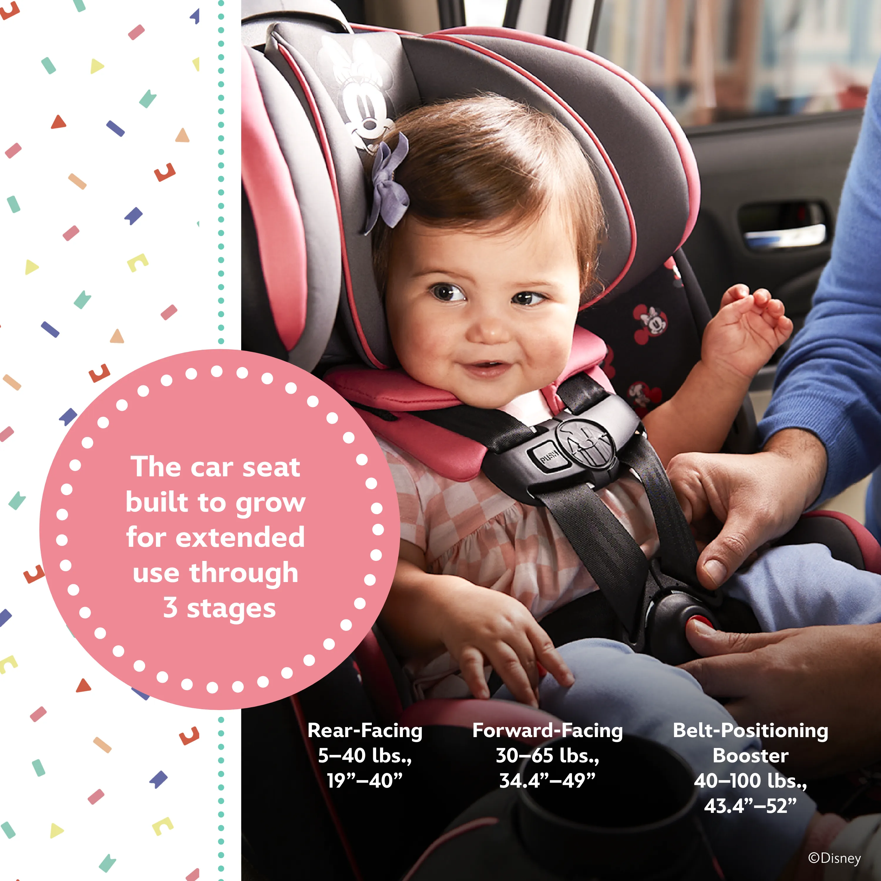 Disney Baby Grow and Go™ All-in-One Convertible Car Seat