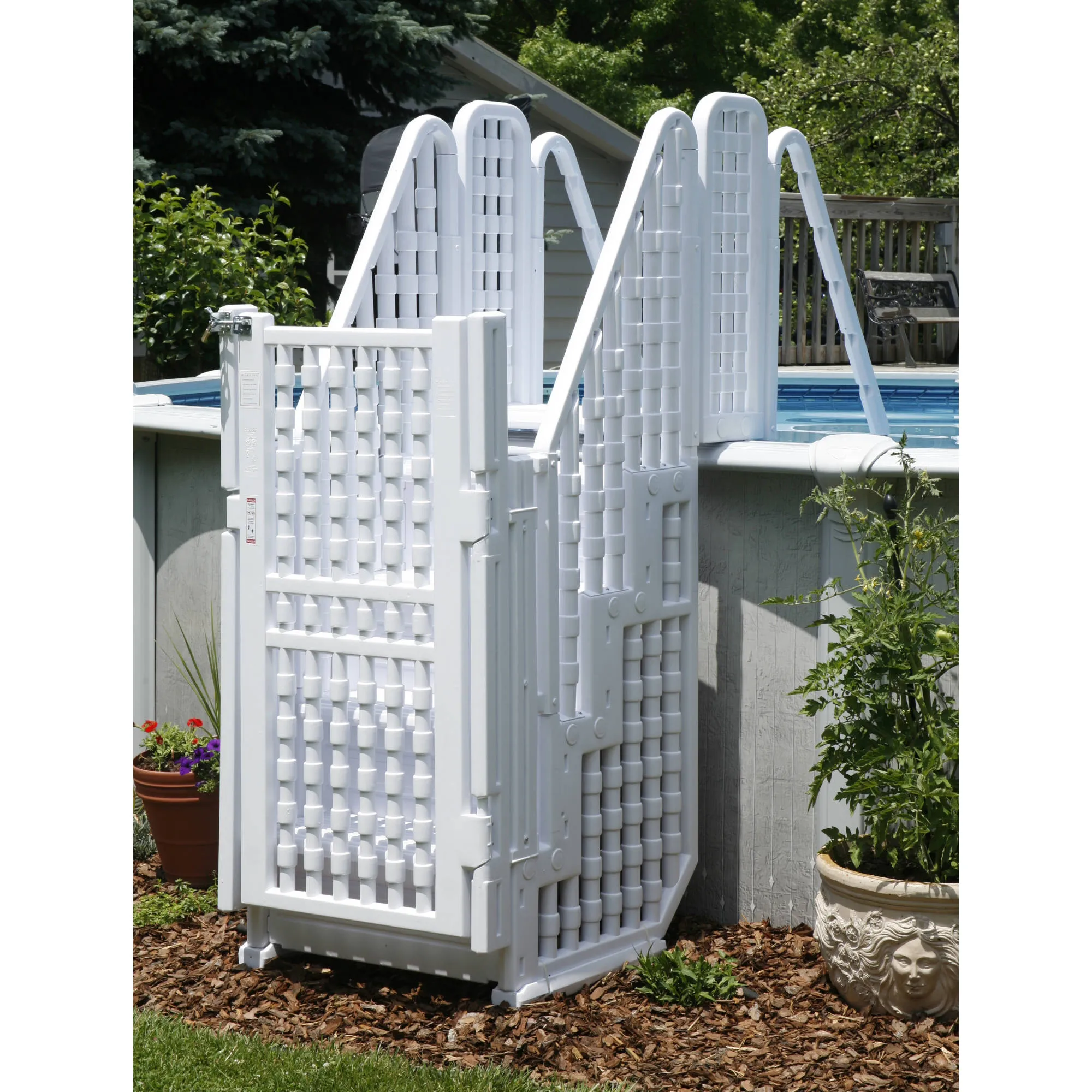 Easy Pool Step Entry System w/ Gate