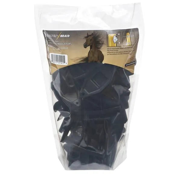 ElectroBraid Line Post Insulators - Black