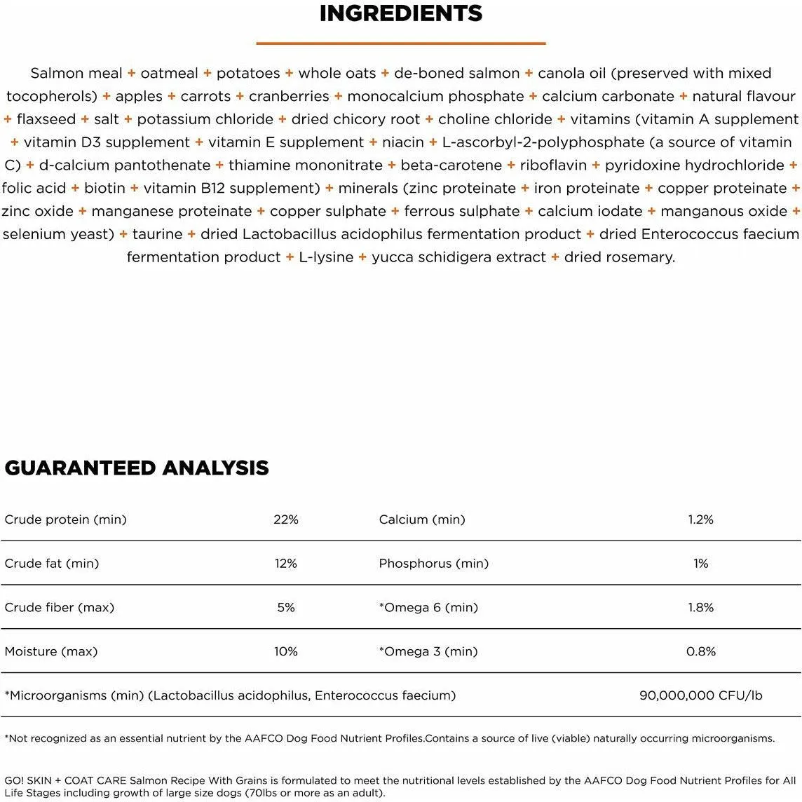 Go! Skin   Coat Care Salmon Recipe With Grains for dogs