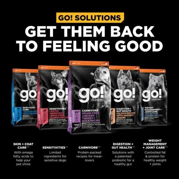 Go! Solutions Carnivore Grain-Free Chicken, Turkey & Duck Senior Recipe Dry Dog Food