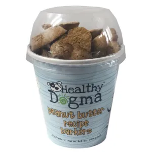 Healthy Dogma Peanut Butter Barkers Natural Grain-Free Dog Treats (Cup) 6.5oz