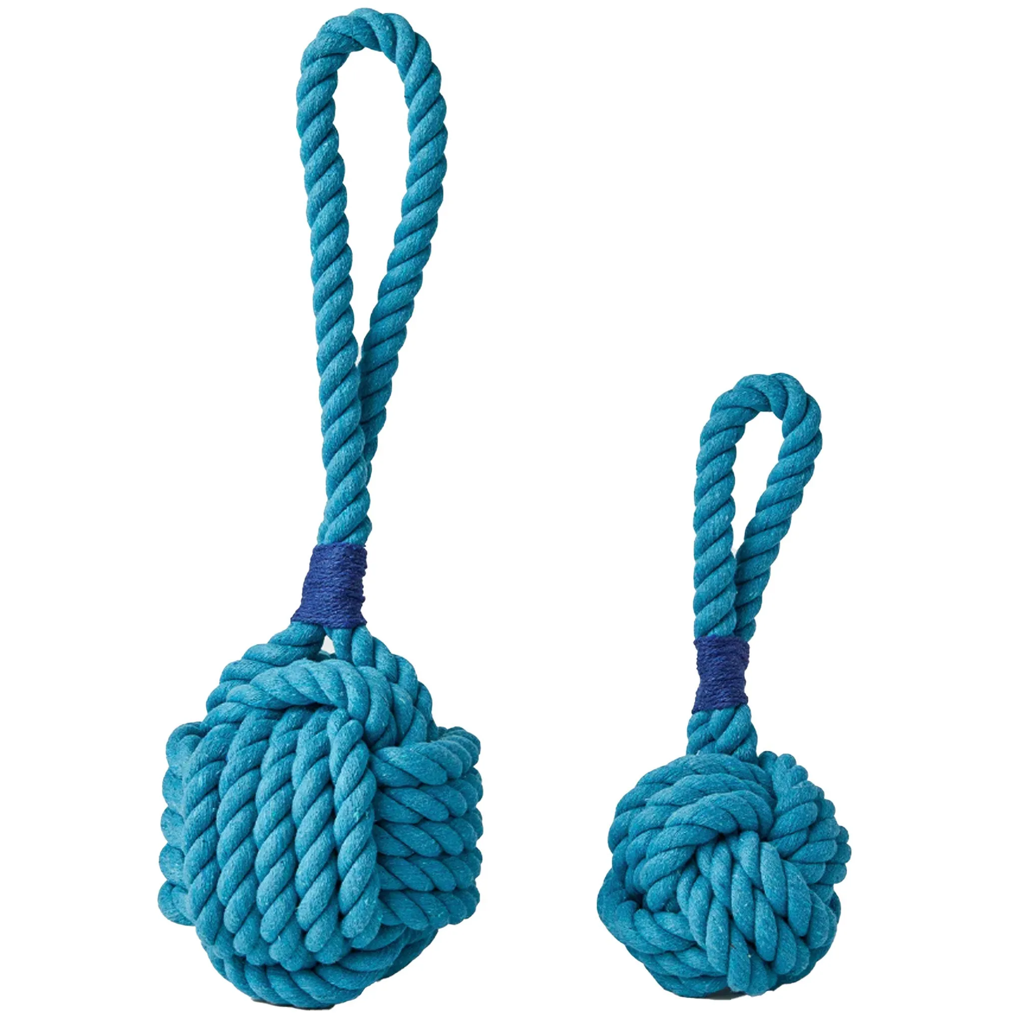 Jax & Bones Celtic Knot Rope Dog Toy - Blue