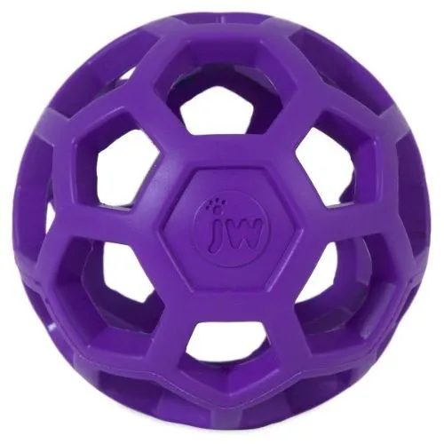 JW Pet Hol-ee Roller Ball Durable Rubber Dog Toy 3.5 Inch