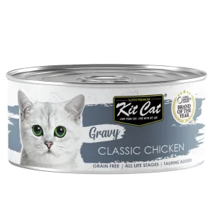 Kit Cat Gravy Chicken Grain-Free Canned Cat Food 70g