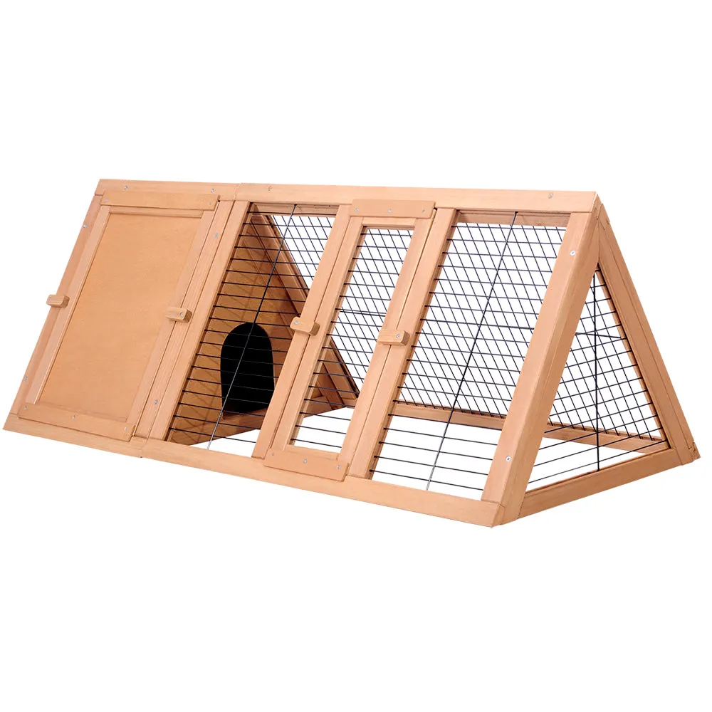 Large Wooden Rabbit & Chicken Coop, Enclosed Run - i.Pet