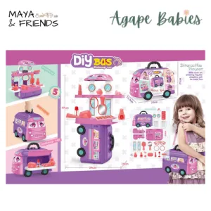 Maya & Friends DIY Bus Interactive Playset (Make Up Set) - 3 Variant