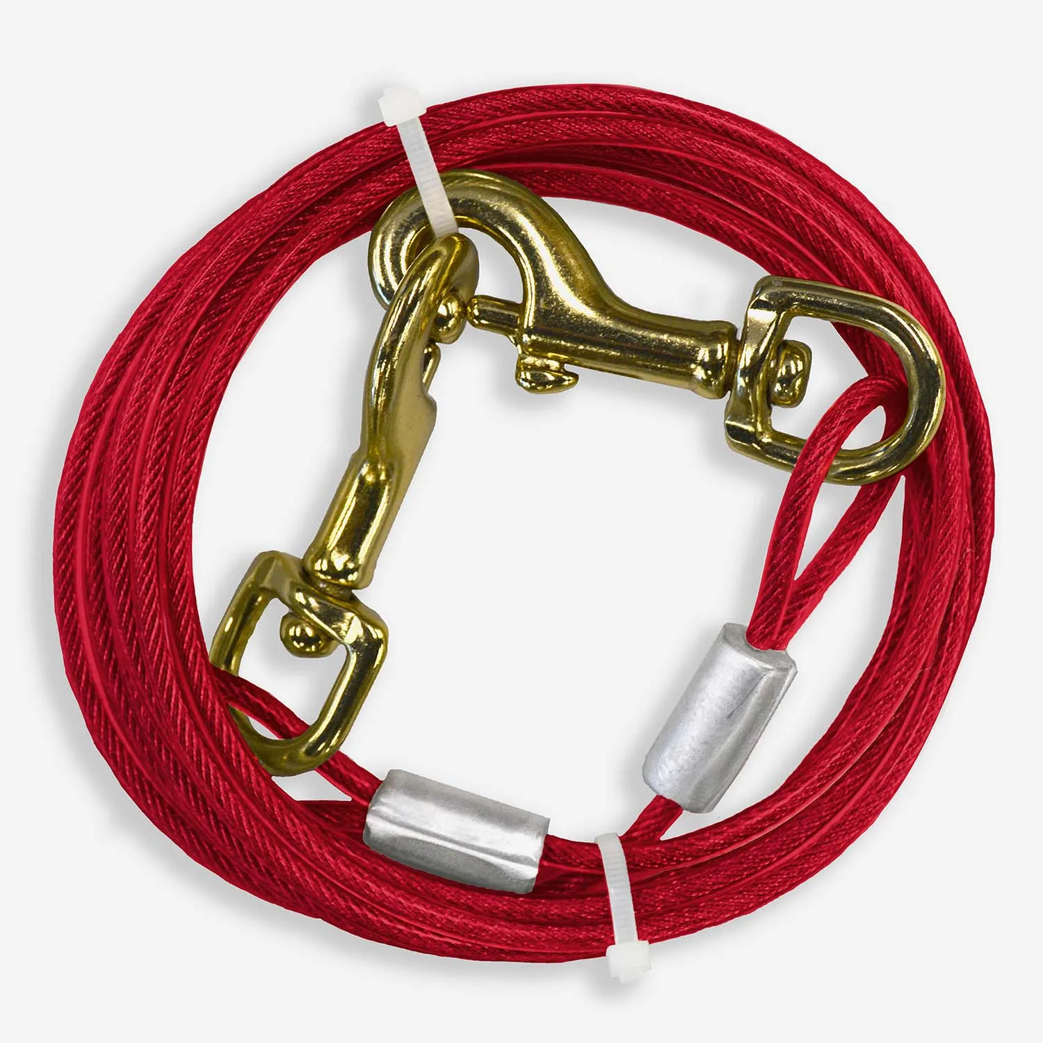 Medium Weight Dog Tie Out Cable, Red