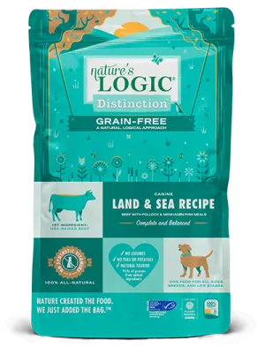 Nature's Logic Distinction Grain-Free Canine Land & Sea Recipe Dry Dog Food