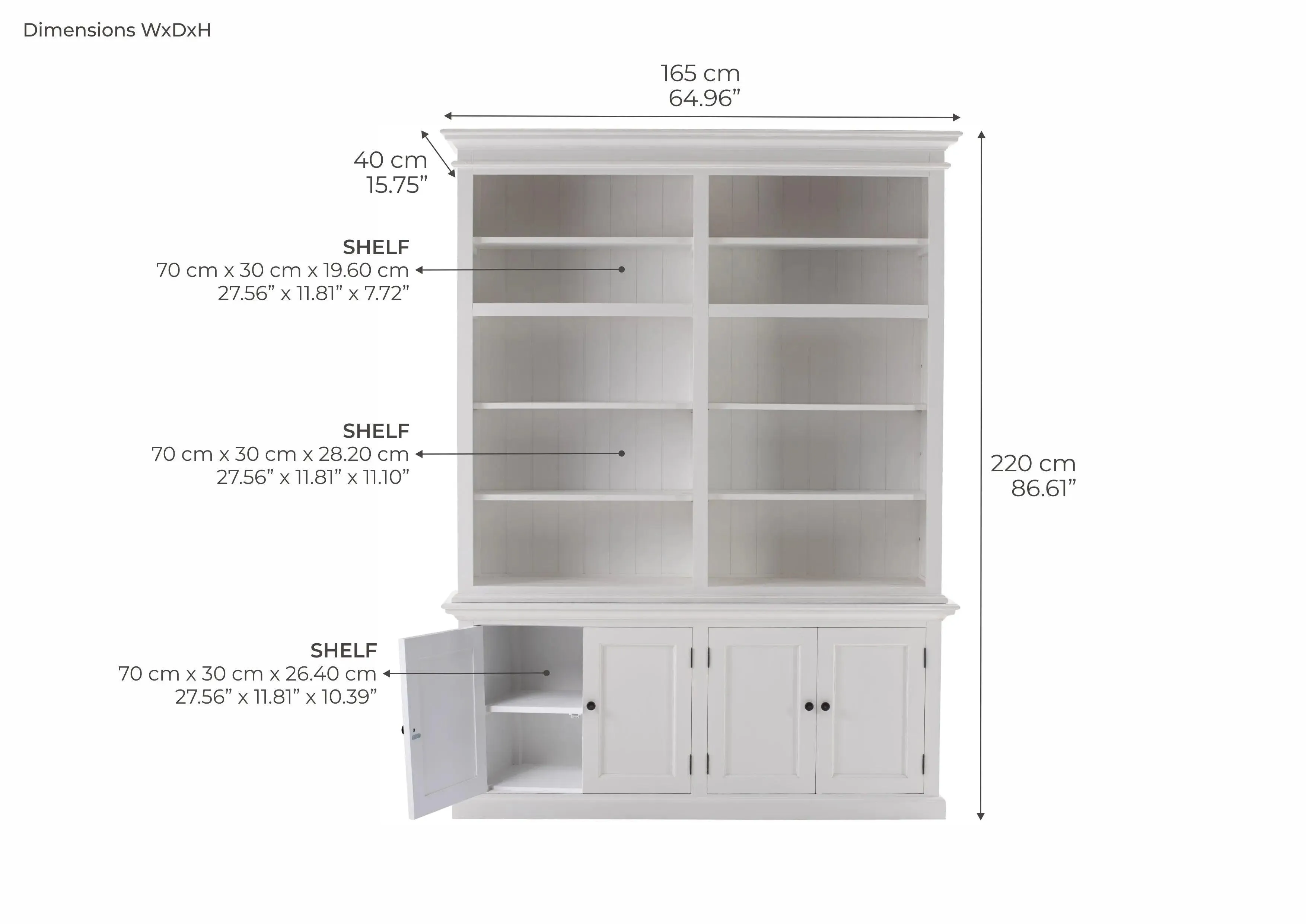 NovaSolo Double-Bay Hutch Unit CA613