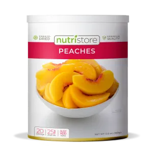 Nutristore Freeze-Dried Peaches - #10 Can