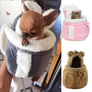 Outdoor Travel Winter Warm Pet Carrier Bacpack