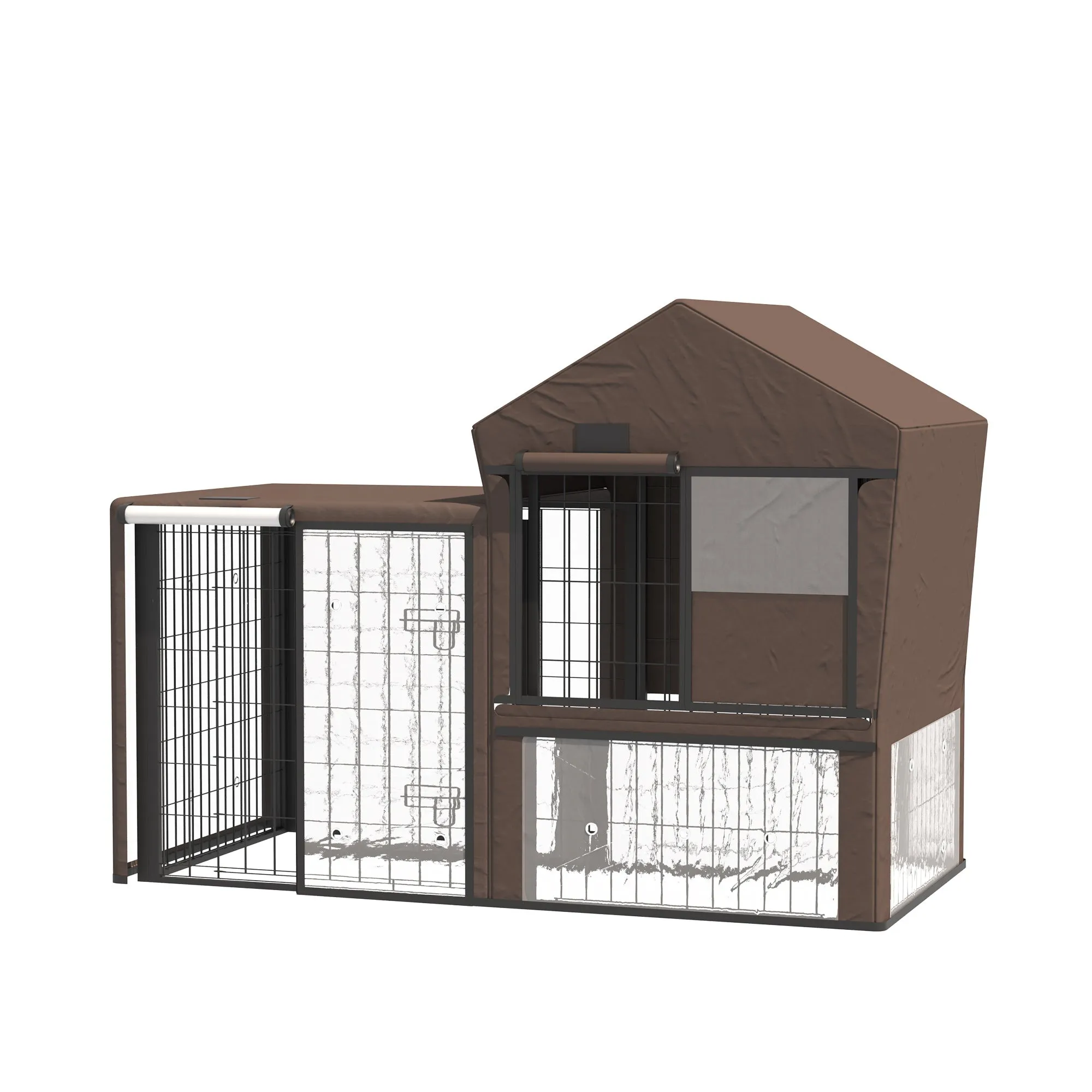 PawHut Rabbit Hutch Cover