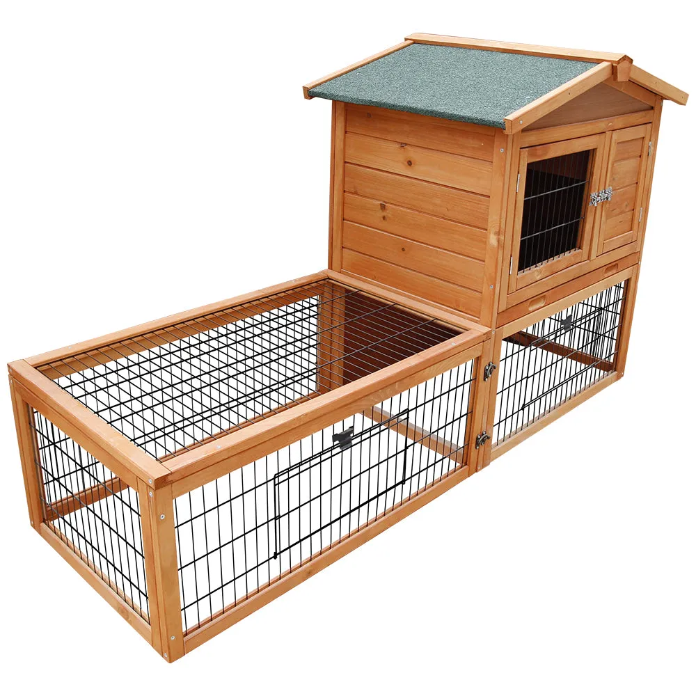 Rabbit Hutch Chicken Coop 155cm Tall Wooden Pet Hutch