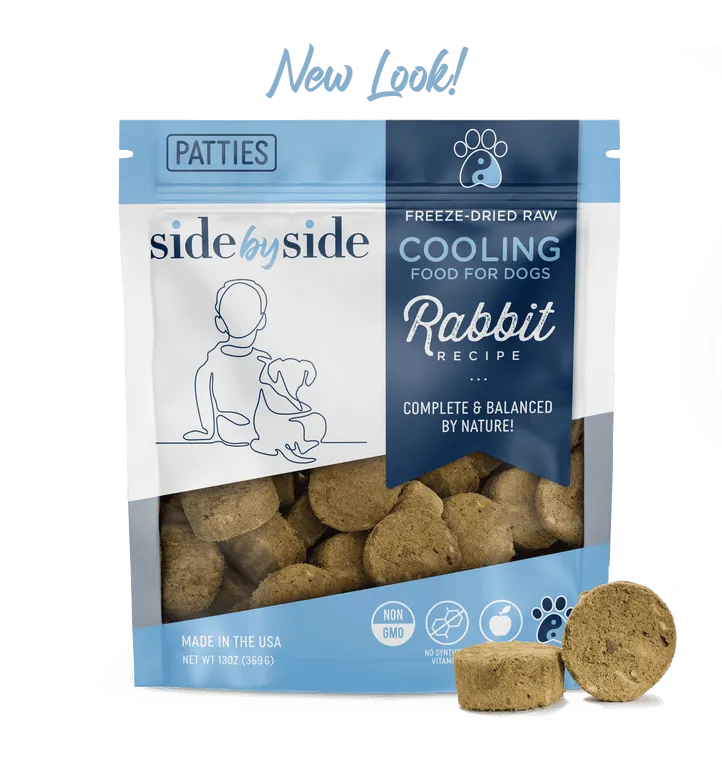 Side by Side Cooling – Freeze Dried Raw Rabbit Patties