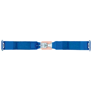 Simpson 5-Point Standard Latch & Link Lap Belt - Pull Up Adjust - 62" Bolt-In - Blue