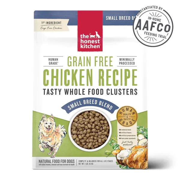 The Honest Kitchen - Grain-Free Chicken Clusters for Small Breed Dry Dog Food