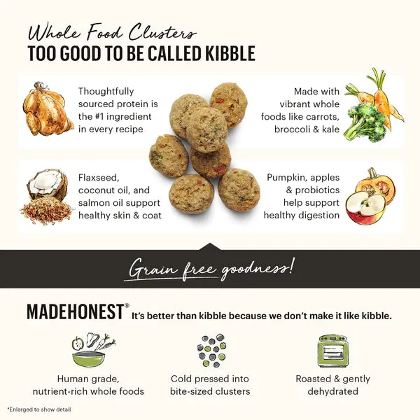 The Honest Kitchen - Grain-Free Chicken Clusters for Small Breed Dry Dog Food