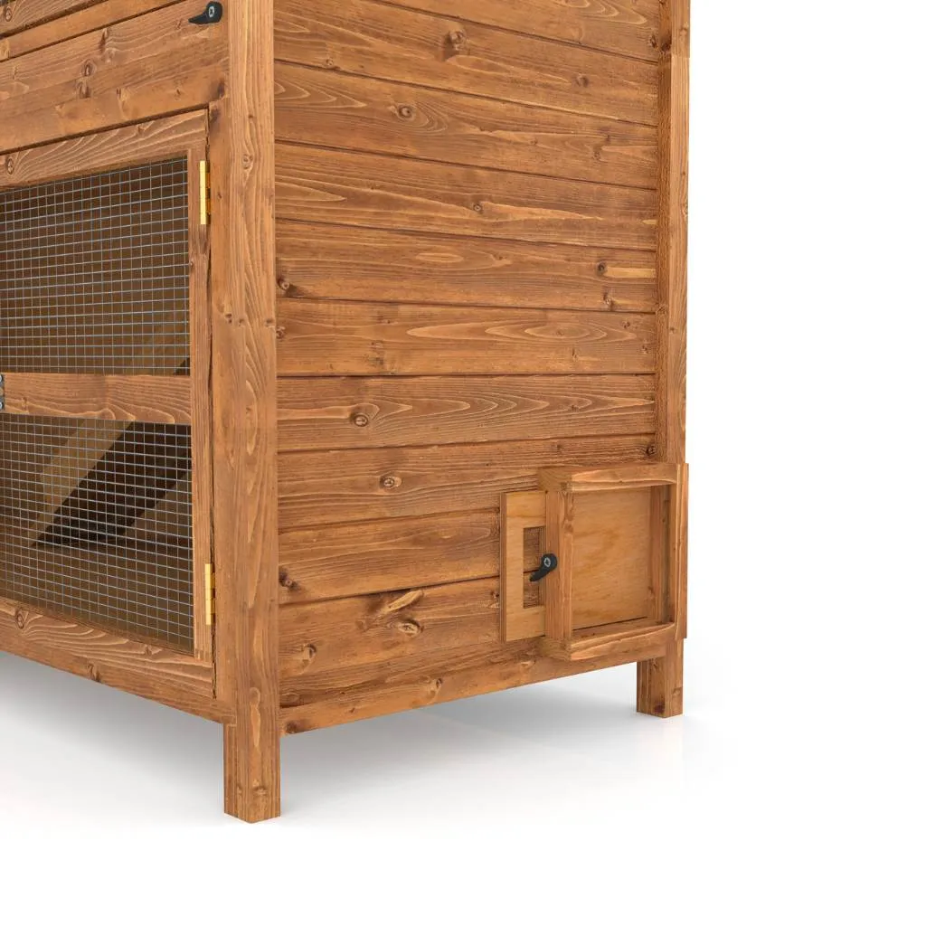 The Sandhurst 5ft Double Rabbit Hutch