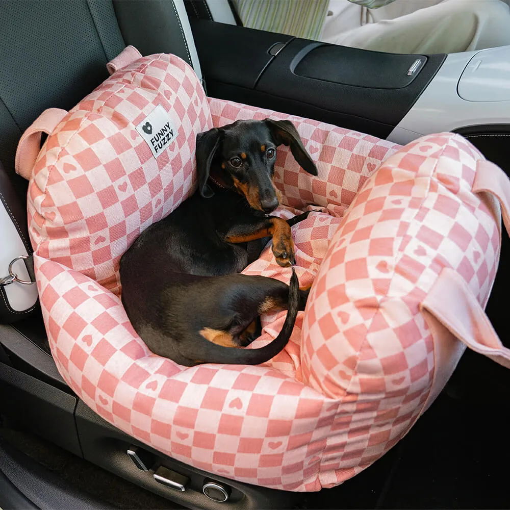 Travel Safety Puppy Dog Car Seat Bed - First Class