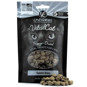 Vital Essentials Freeze-Dried Rabbit Bites Vital Cat Treats 0.9oz