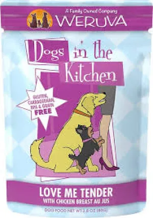 Weruva Kitchen Love Me Tender with Chicken Breast Dog Food Pouches 2.8oz