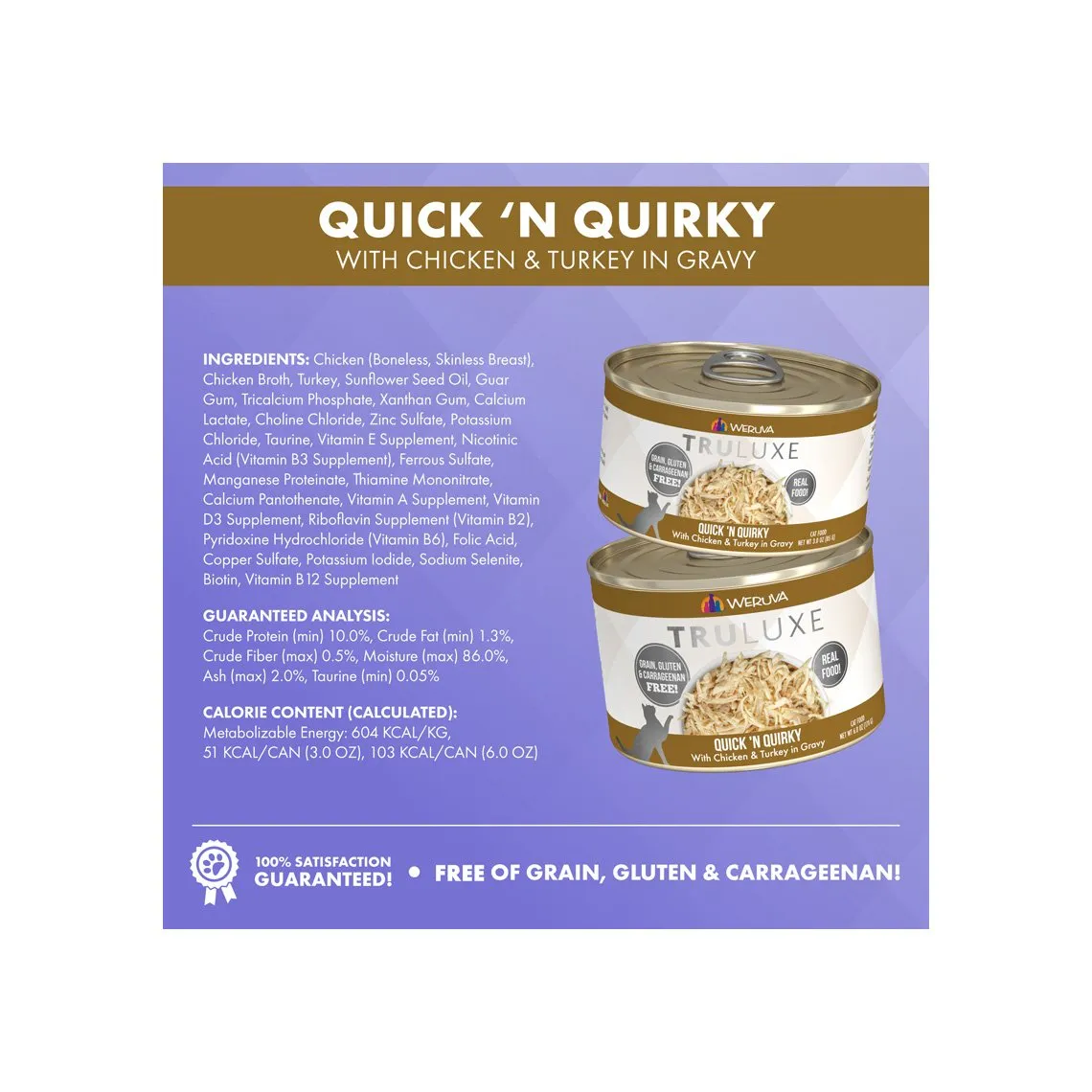 Weruva Truluxe Grain-Free Canned Cat Food