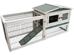 Woodland Rabbit Hutch Lambert Cottage 154X56X70Cm